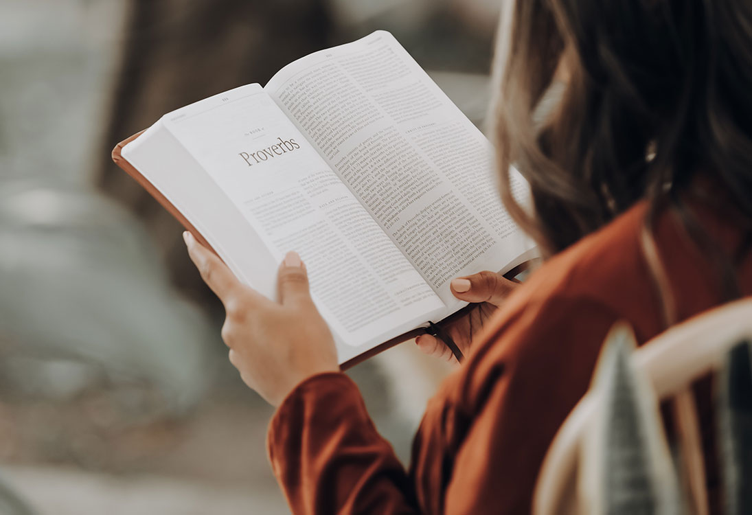 Person Reading Bible Person Reading Bible